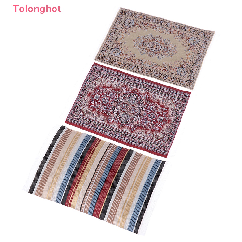 1 Thảm Trải Sàn Thổ Nhĩ Kỳ Tỷ Lệ 1: 12 Trang Trí Nhà Búp Bê