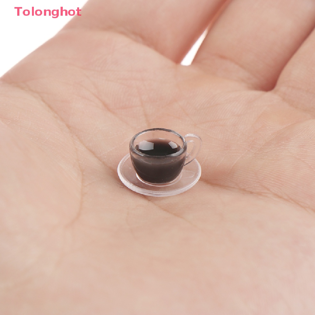 Bộ Tách Cà Phê Mini Tỉ Lệ 1: 12 Dùng Trang Trí Nhà Búp Bê