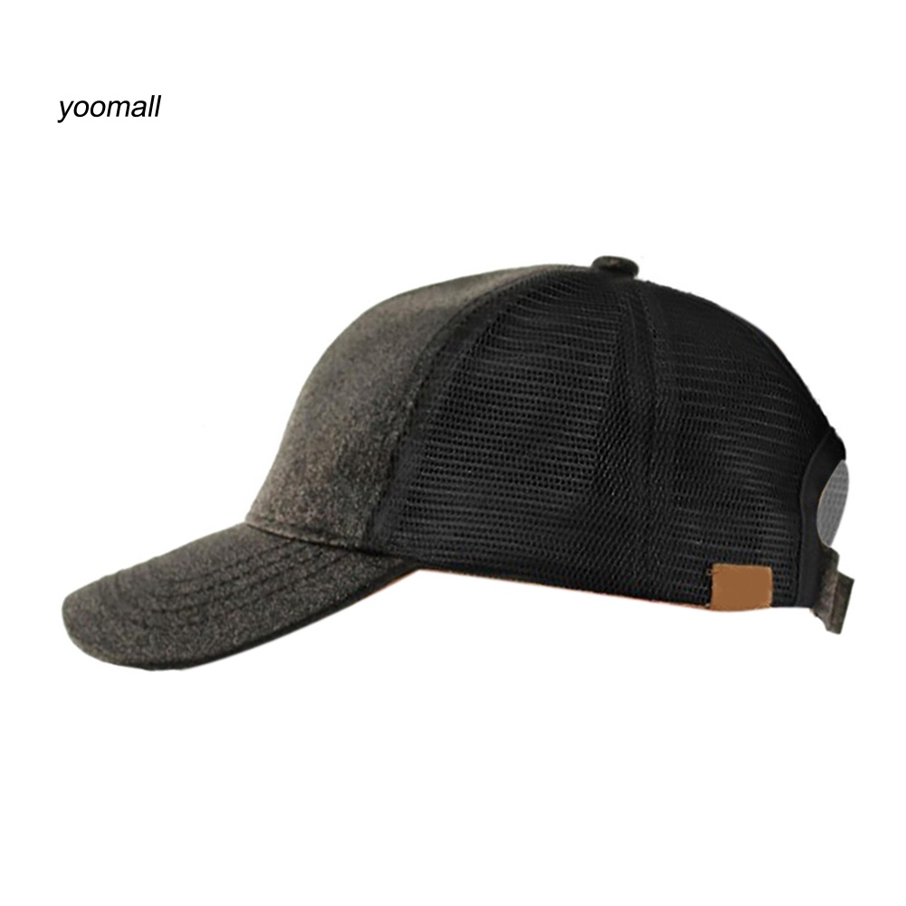 Mũ Lưỡi Trai Chất Liệu Cotton Phối Lưới Đính Kim Tuyến Lấp Lánh Thời Trang Cho Nữ