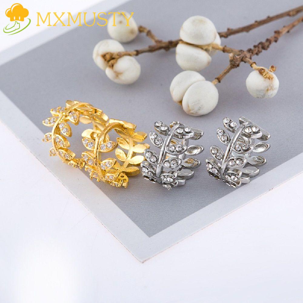 Bông Tai Dạng Vòng Thời Trang MXMUSTY|Vỏ Bọc Hộp Sạc Tai Nghe Airpods Hình Chiếc Lá Xinh Xắn