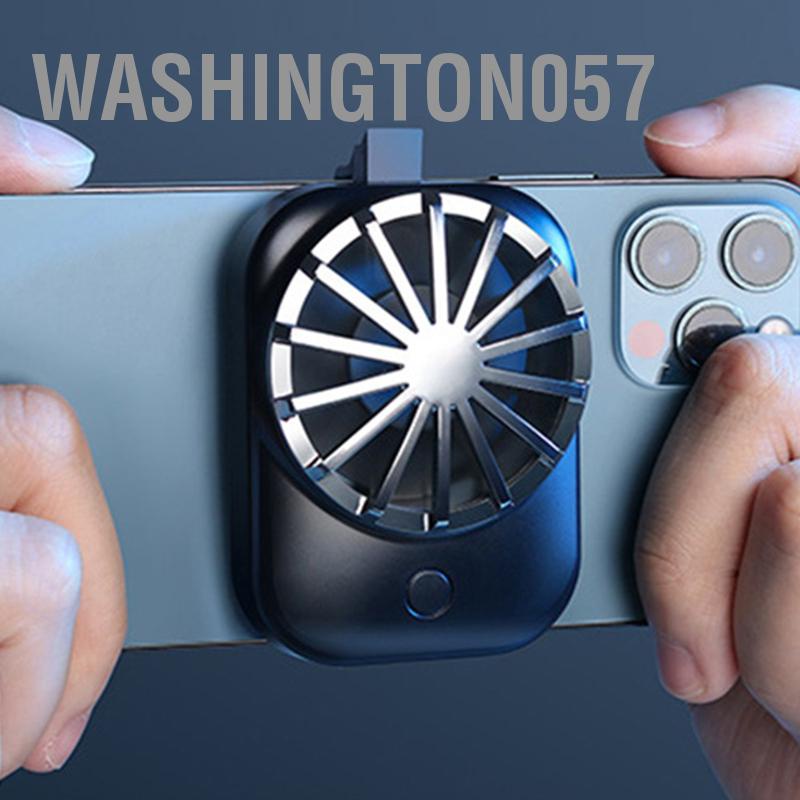 Washington057 Điện Thoại Di Động Làm Mát Quạt Tản Nhiệt Game USB Không Dây Lưng Kẹp Thoáng Gió Có Thể Điều Chỉnh