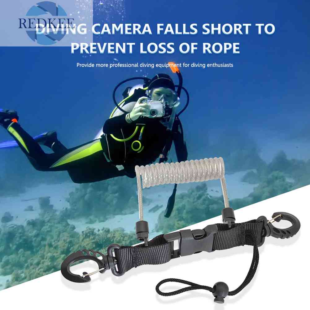 Dây Lò Xo TPU Chống Thất Lạc Cho Máy Ảnh Thể Thao