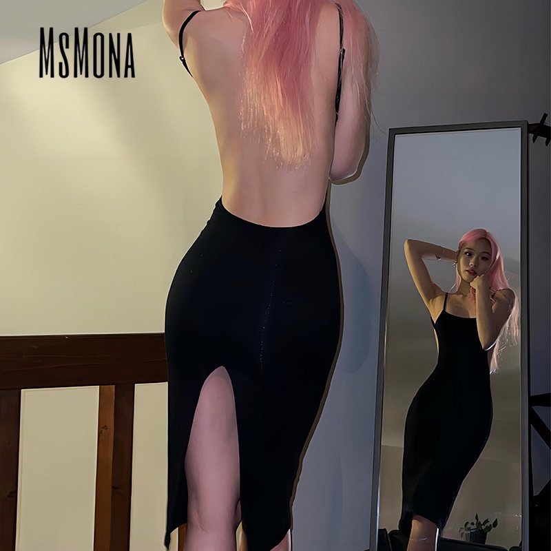 Đầm Không Tay Cổ Chữ U Màu Trơn Thời Trang 2023 Quyến Rũ Cho Nữ