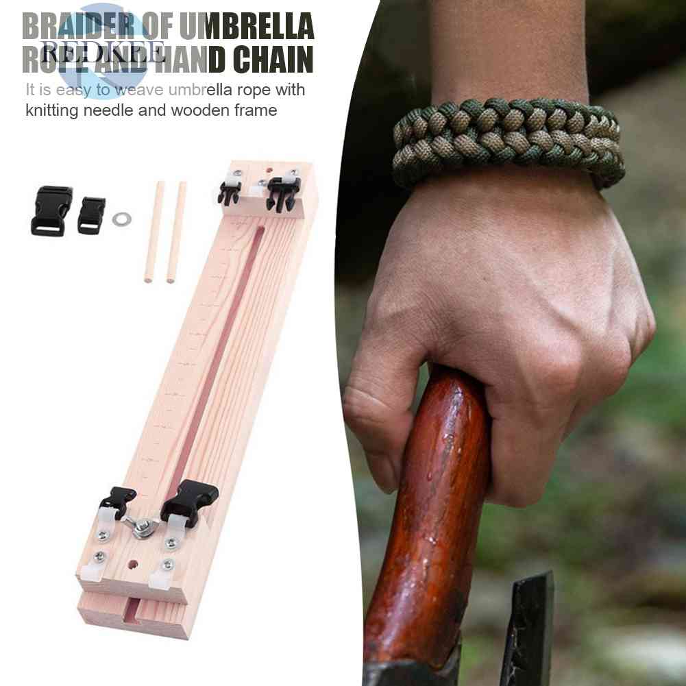 Bộ Dụng Cụ Dệt Vòng Đeo Tay Bằng Gỗ Có Thể Điều Chỉnh Độ Dài