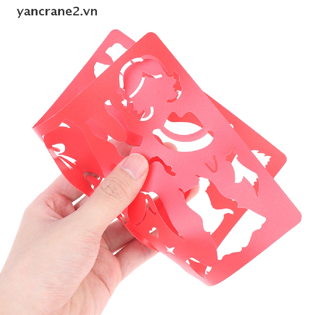 Set 20 Khuôn Vẽ Bằng Nhựa DIY Cho Bé {yancrane2.vn}