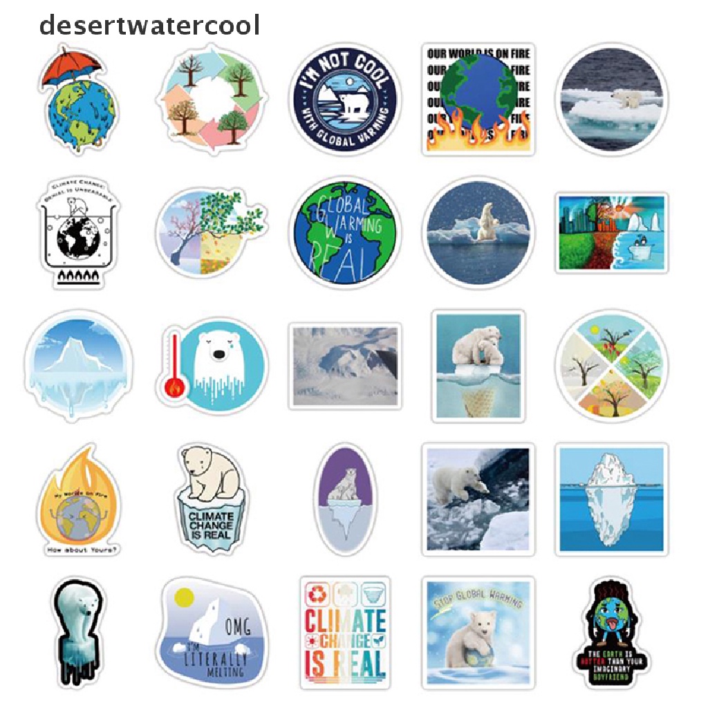 Set 50 Sticker Họa Tiết Graffiti Dán Trang Trí Đàn Guitar