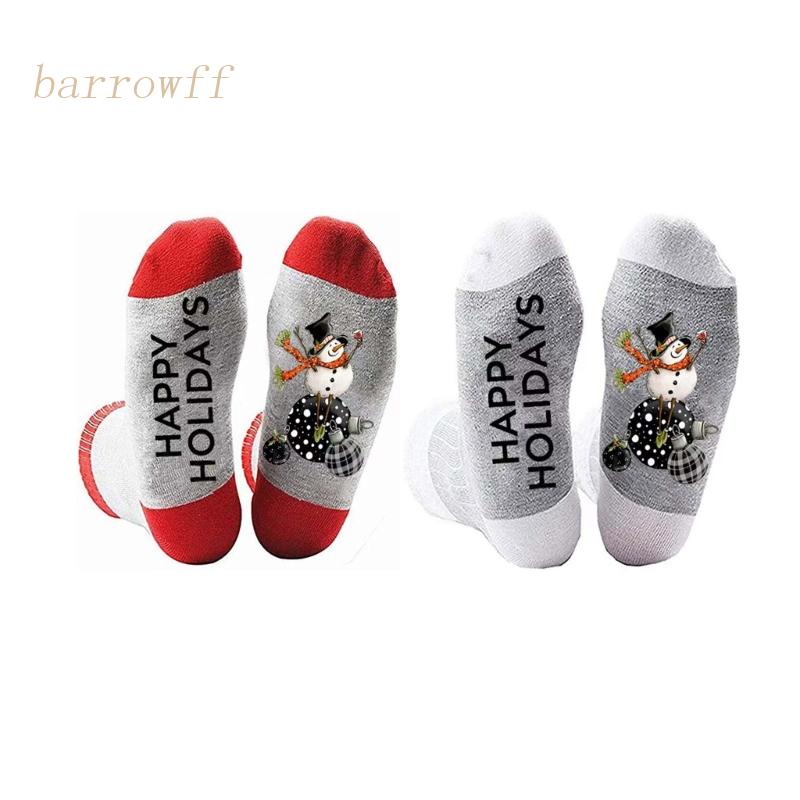Brroa Vớ Cotton Họa Tiết Giáng Sinh Vui Nhộn Nhiều Màu Sắc Cho Nữ