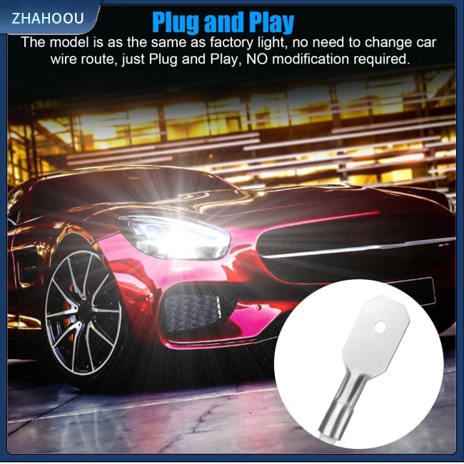 ☃Nhà Cửa☃ Set 2 Bóng Đèn Pha H3 6000k 1800lm Ánh Sáng Trắng 360 Độ Chuyên Dụng Cho Xe Hơi