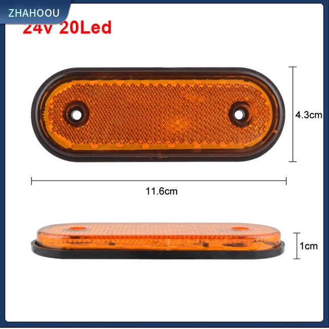 ☃Phụ Kiện Trang Trí Nhà Cửa Độc Đáo Sáng Tạo☃ Bộ 5 Đèn Led Tín Hiệu 20 Bóng 12v / 24v Tiết Kiệm Năng Lượng Chống Thấm Nước Dành Cho Xe Tải