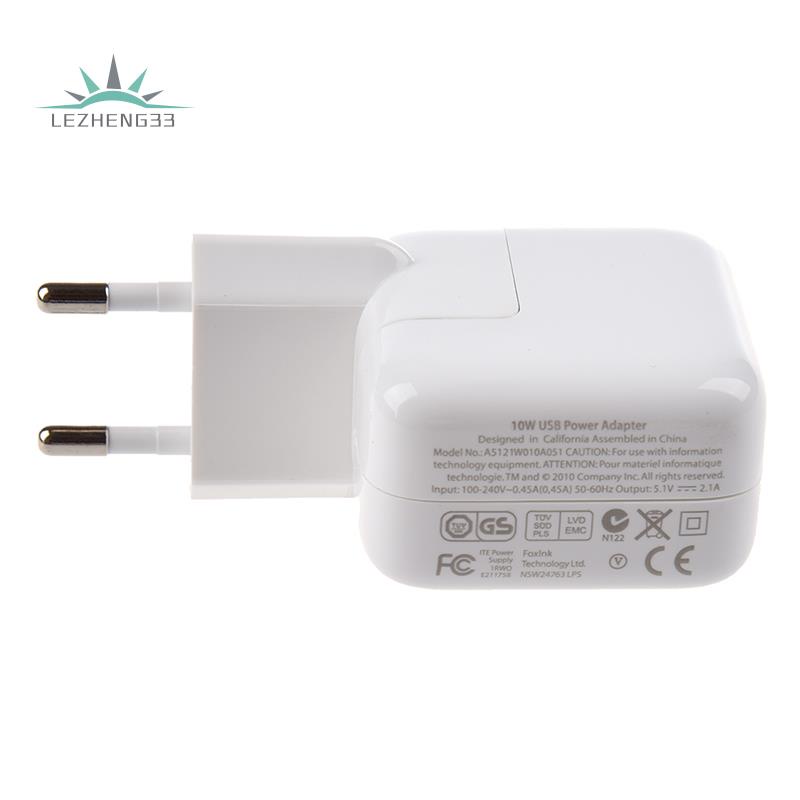 Củ Sạc Màu Trắng Chuẩn Châu Âu Cho iPad / iPhone / iPod / Smartphones 2.1A