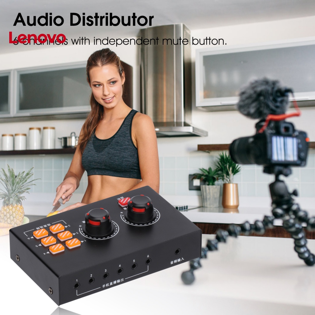 Bộ Phân Phối Âm Thanh Hoa Hướng Dương E821 Đầu Vào 8 Đầu Ra 1 Đầu Ra Tiếng Ồn Thấp 8 Kênh HiFi Cho Live Streaming