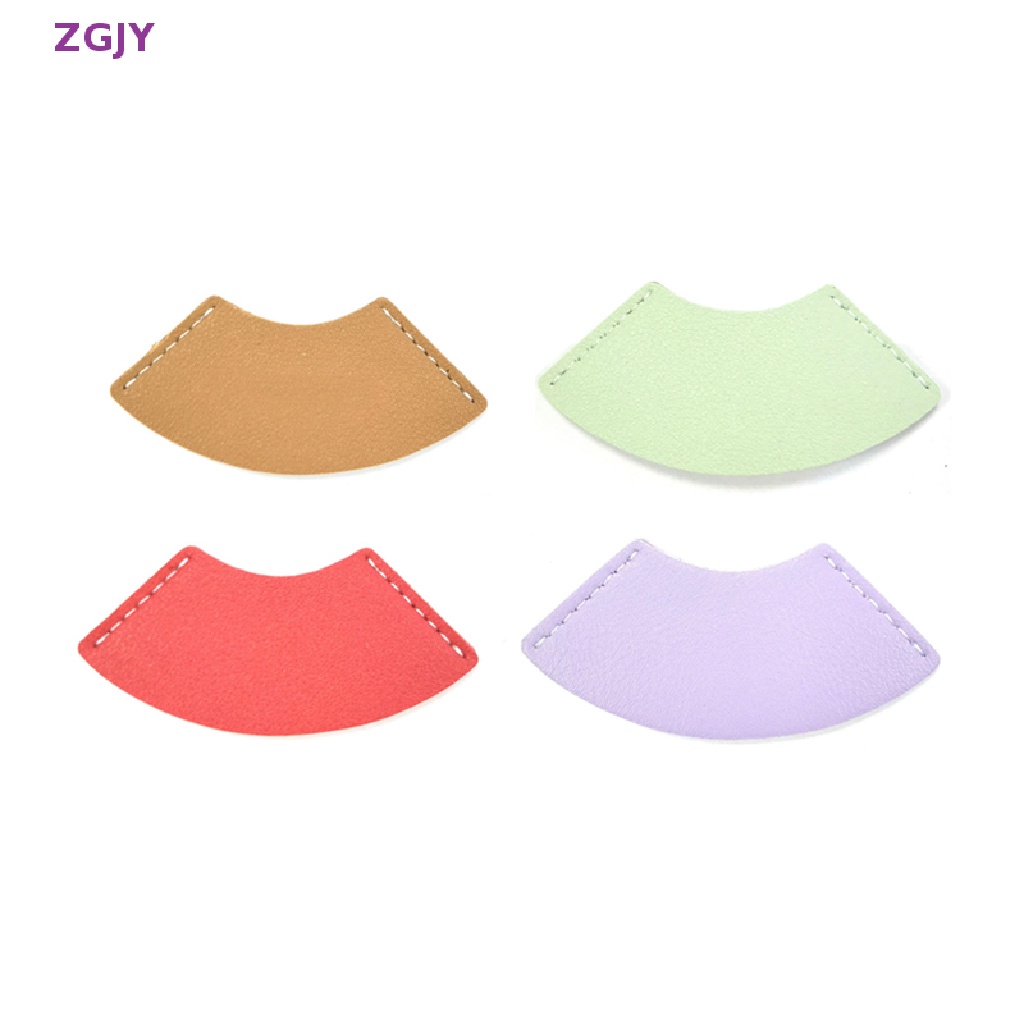 Thẻ Đánh Dấu Trang Sách Bằng Da Hình Quạt Phong Cách Vintage Mới