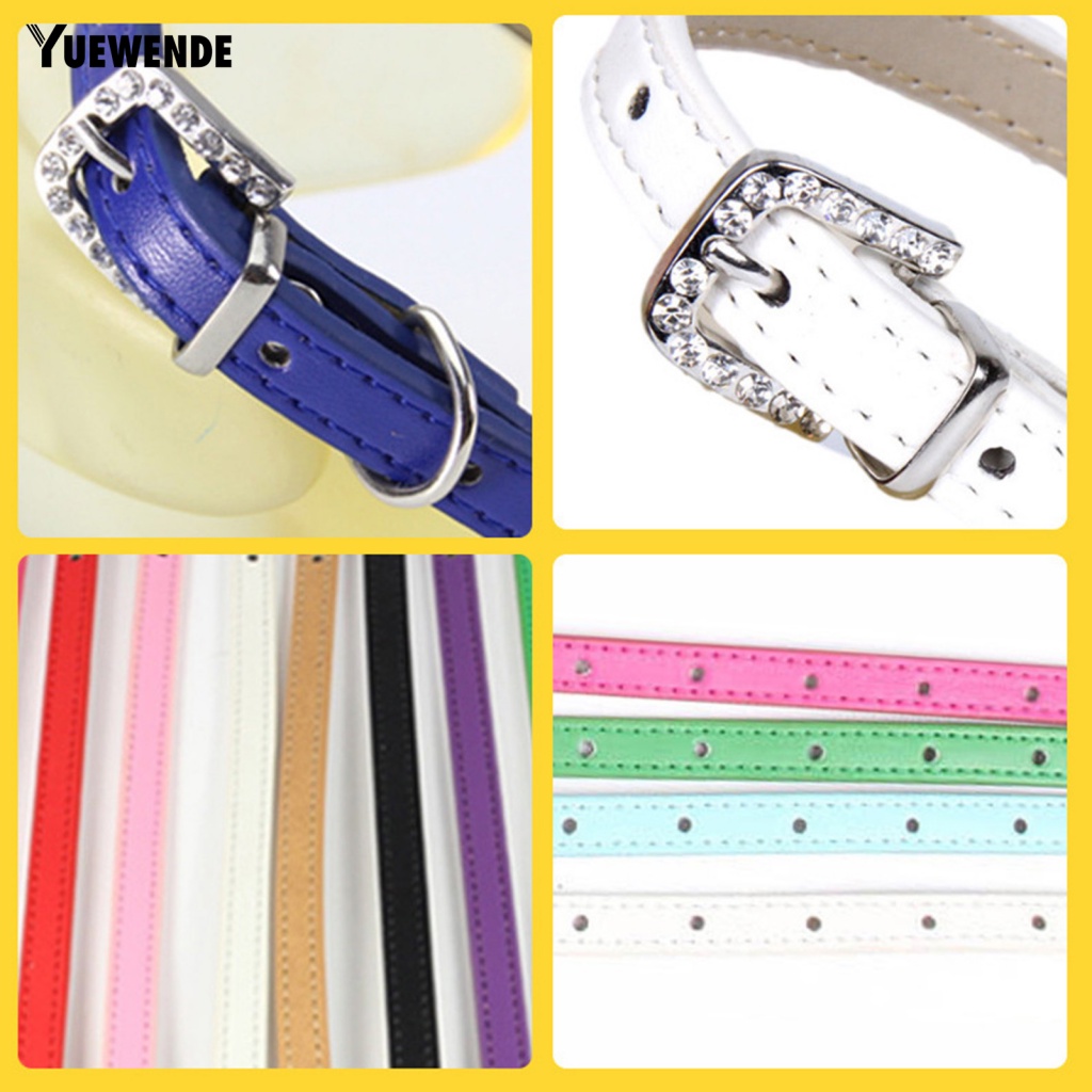 Vòng Cổ Giả Da Màu Trơn Dắt Thú Cưng Đi Dạo Màu Sắc