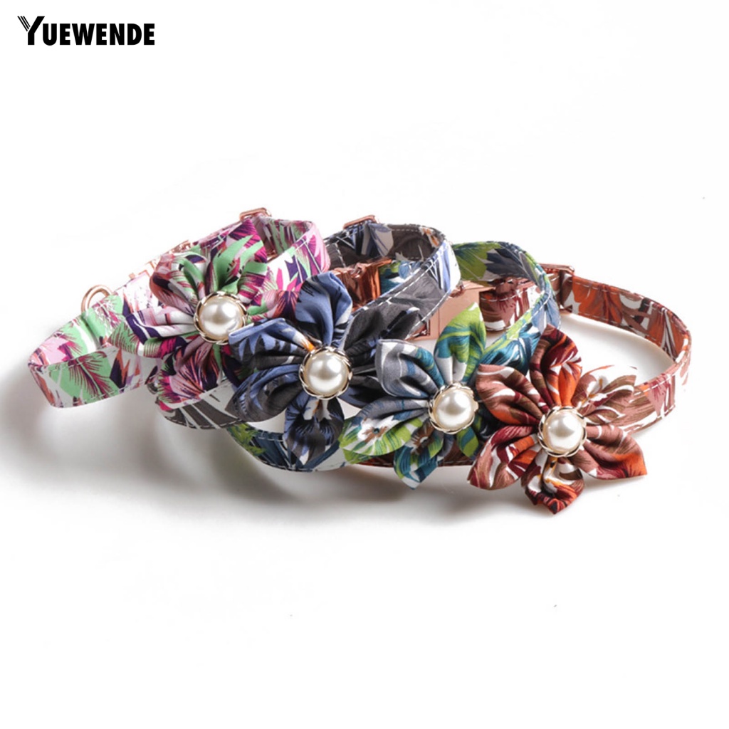 Vòng Cổ YE.B Khóa Kim Loại Hình Hoa Quyến Rũ Cho Thú Cưng