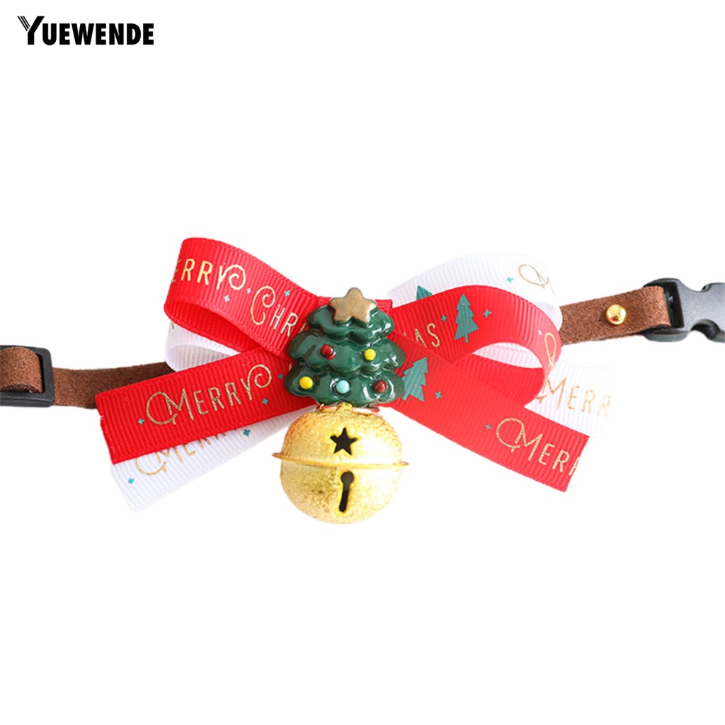 Vòng Cổ Gắn Chuông Họa Tiết Giáng Sinh Thời Trang Cho Thú Cưng