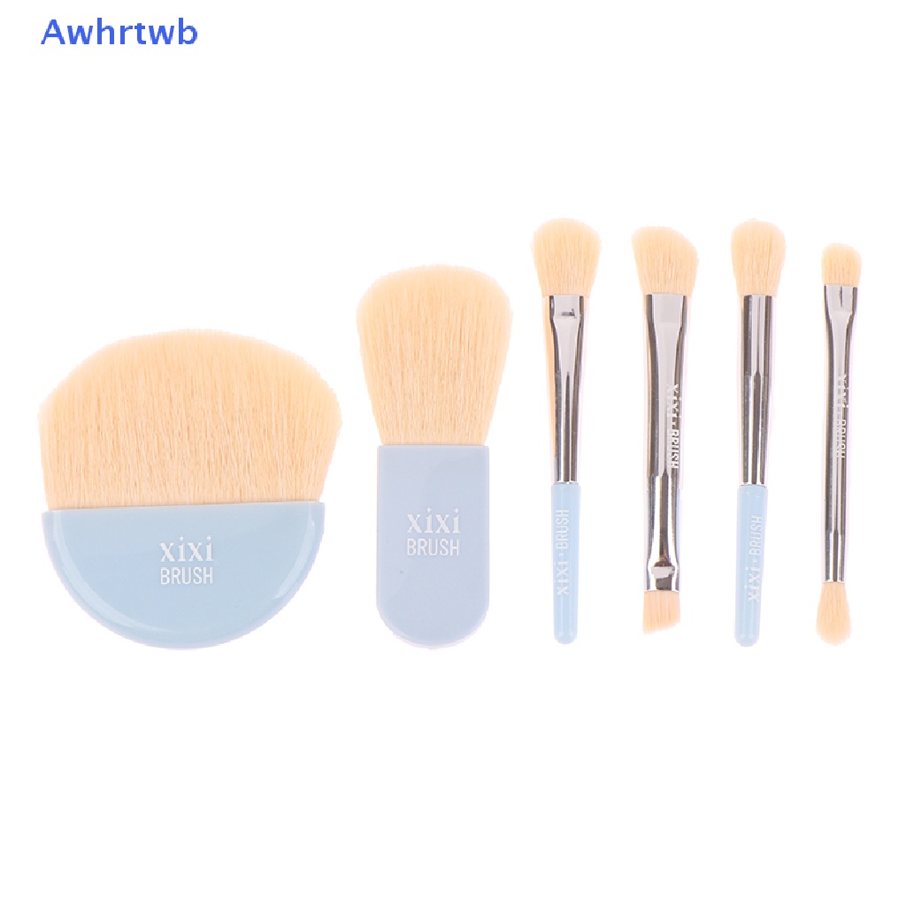 Set 6 Cọ Trang Điểm Mini Kèm Hộp Đựng Tiện Lợi Mới