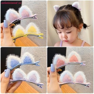 1 cặp kẹp tóc tai mèo dễ thương cho bé