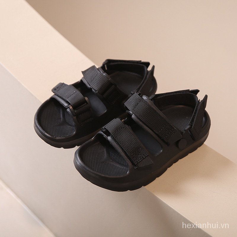 Giày Sandal Khóa Dán Phong Cách Hàn Quốc Thời Trang Mùa Hè 2023 Cho Bé Gái