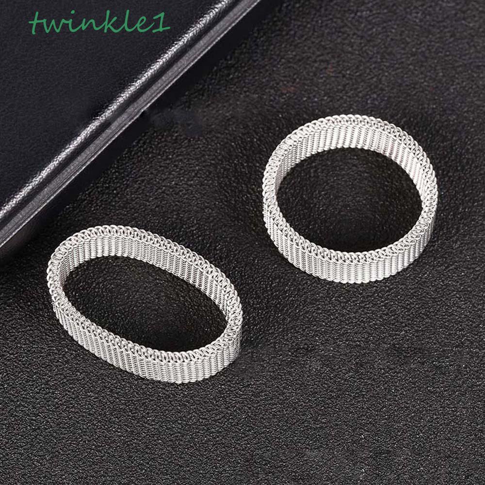 Nhẫn Lưới Lấp Lánh Trung Tính Hợp Thời Trang|Băng Đô Cài Tóc Màu Đen Phong Cách Hip Hop Punk Cá Tính