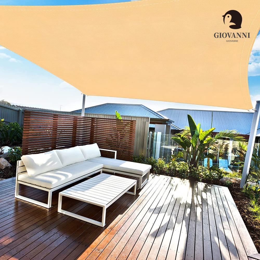 Tấm Bạt Che Nắng Bằng Sợi Polyester Cỡ Lớn Hình Chữ Nhật Cho Sân Vườn / Sân Vườn