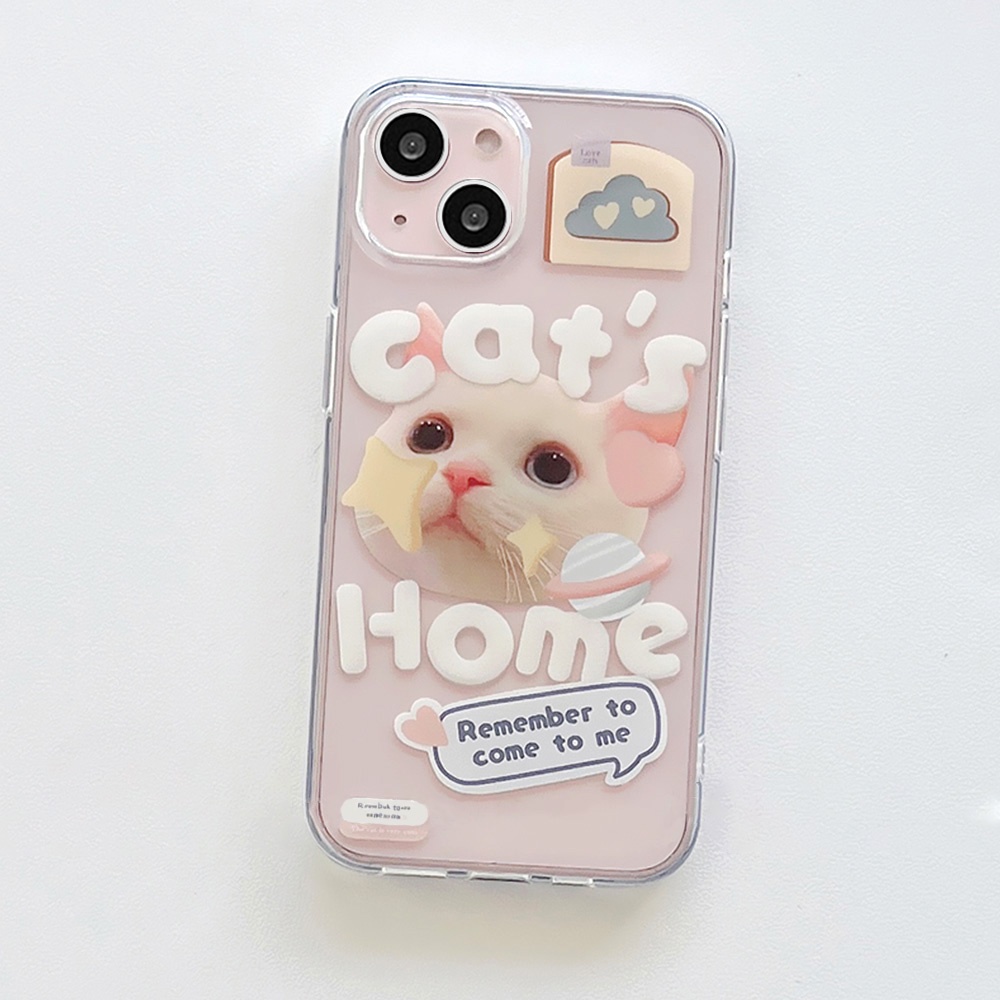 Ốp Điện Thoại TPU Mềm Chống Bụi Bẩn Chống Sốc Có Giá Đỡ Hình Mèo Dễ Thương Cho IPhone 11 12 13 14 Pro Max
