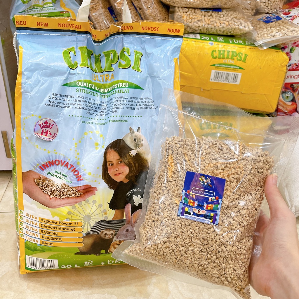 Gói 400g lót chuồng Chipsi Ultra cho thú nhỏ