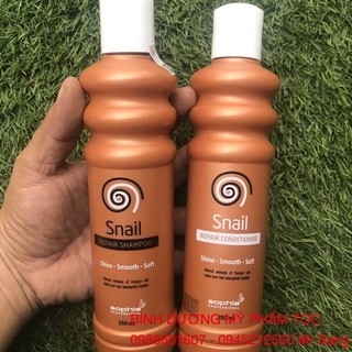 Cặp Dầu Gội/Xả Siêu Phục Hồi Tóc Snail Sophia Cao Cấp 250mlx2 (2026)