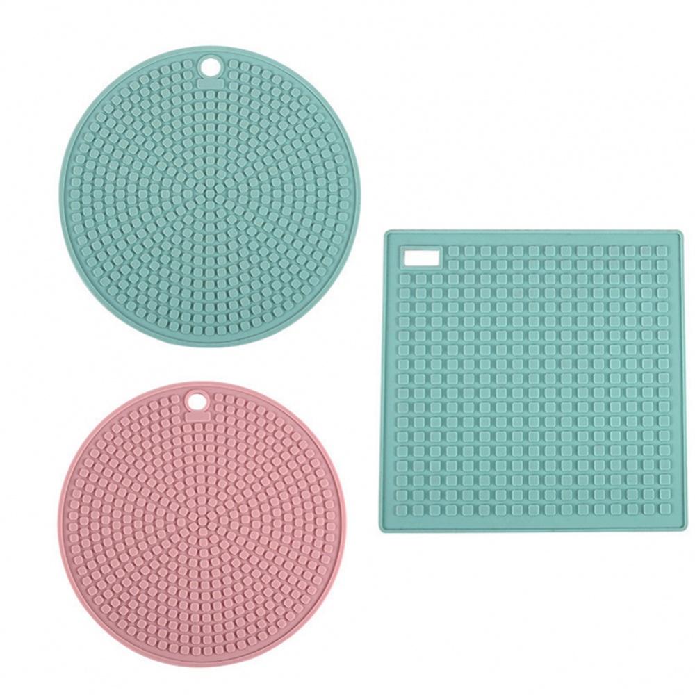 Tấm Lót Bàn Ăn Bằng Silicone Cách Nhiệt Chống Trượt Tiện Dụng Cho Nhà Bếp