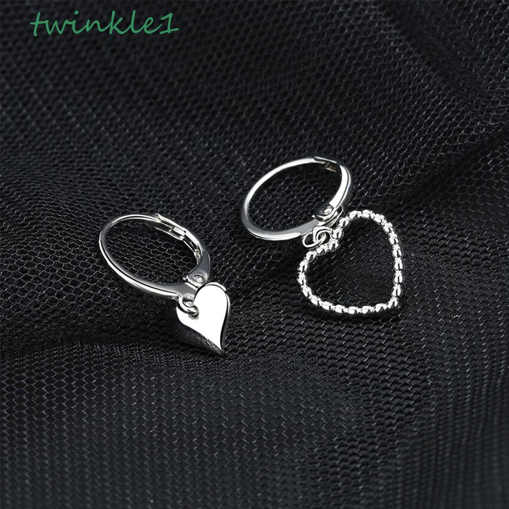 Khuyên Tai Trái Tim Đính Đá Lấp Lánh Sang Trọng