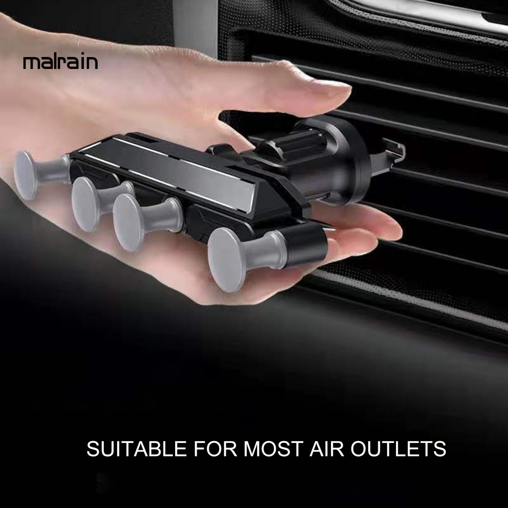 [Ma] Giá Đỡ Điện Thoại Di Động Mini Gắn Khe Điều Hòa Xe Hơi Trọng Lực Thời Gian Dài