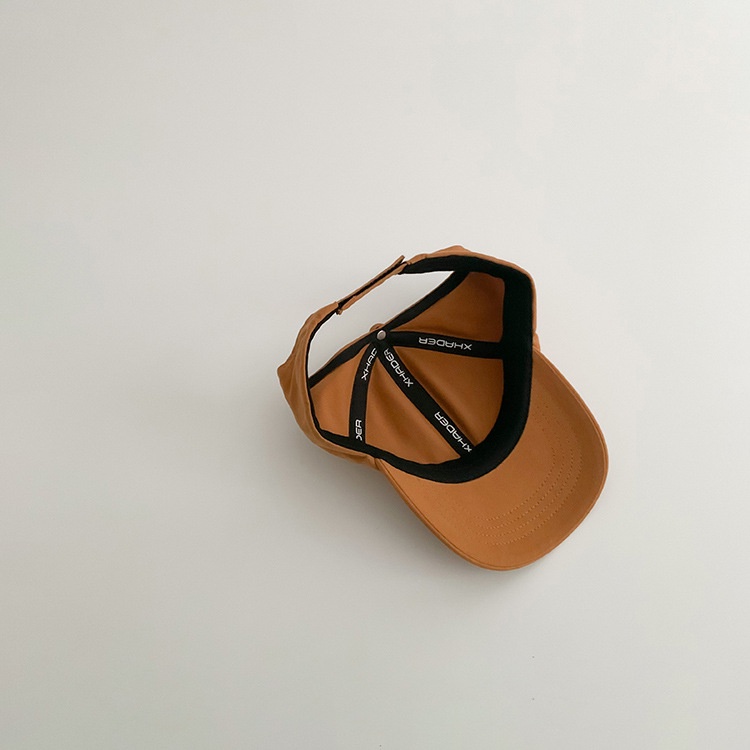 Mũ Lưỡi Trai Hở Chóp Màu Trơn Thêu Chữ P Phong Cách Hàn Quốc Thời Trang Cho Mẹ Và Bé