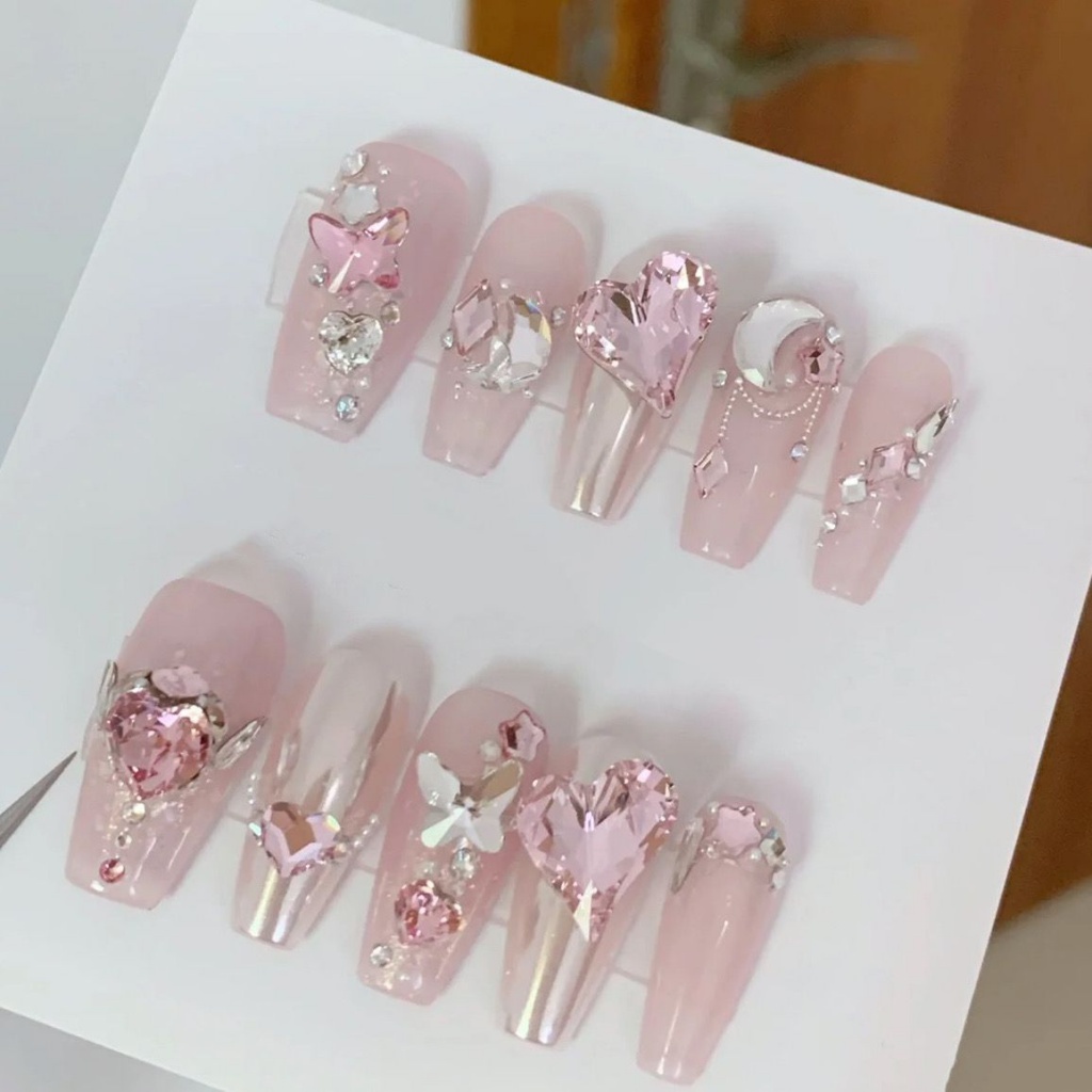 Miếng Dán Trang Trí Móng Tay Đính Đá Sang Trọng