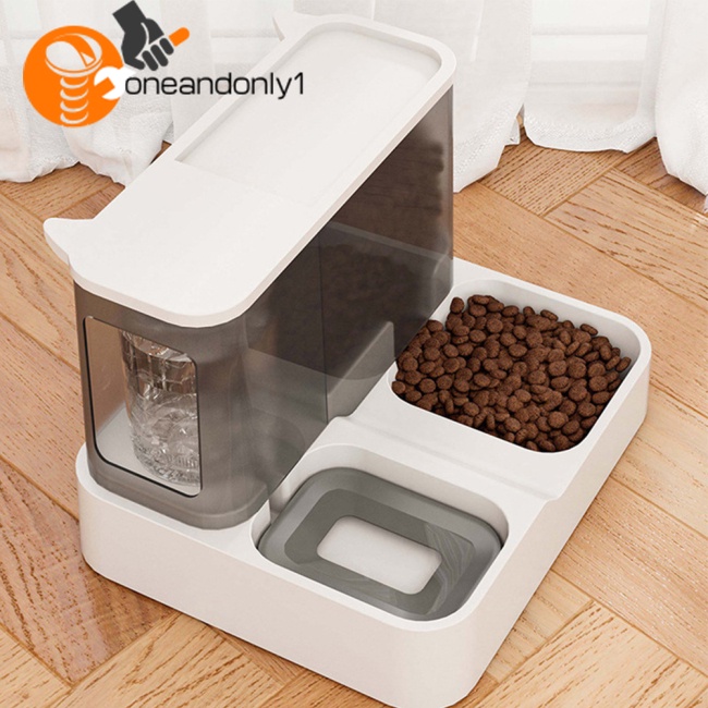 Hộp Đựng Thức Ăn Tự Động Chia Ngăn Khô Ướt Dung Tích Lớn Cho Thú Cưng