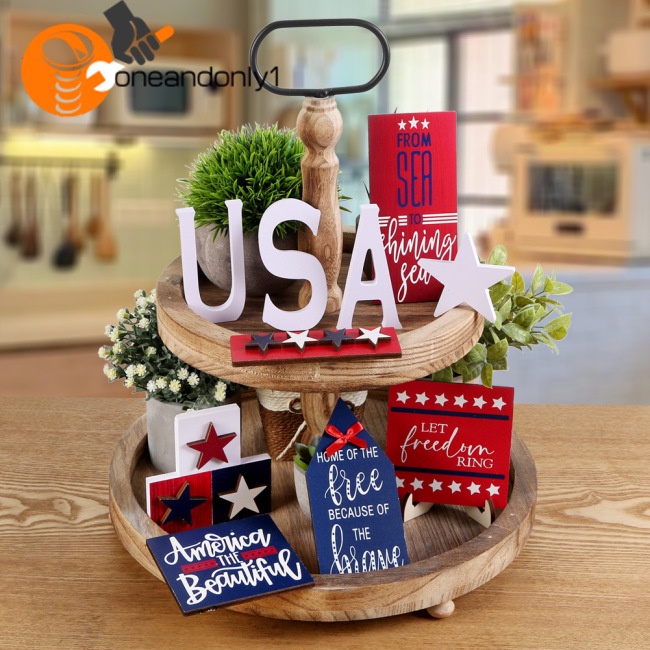 [COD] Khay Gỗ Nhiều Tầng Độc Lập Phong Cách Mỹ Đa Năng Trang Trí Tiệc Tùng