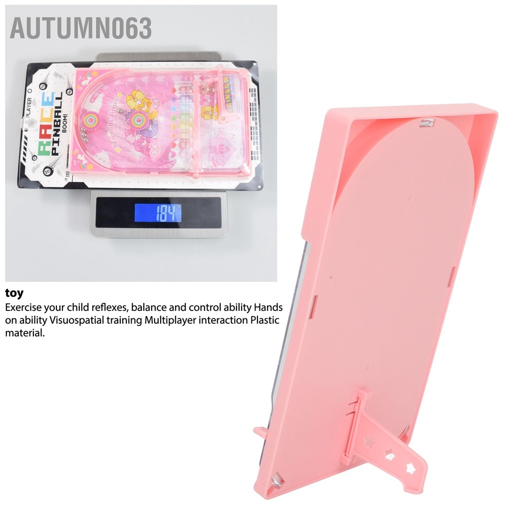Trò chơi Pinball dành cho trẻ em Cải thiện khả năng phối hợp tay và mắt Trẻ Đồ đua có giá đỡ Autumn063