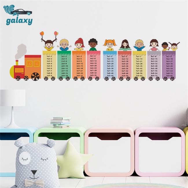 Galaxy Set 2 Tấm Sticker Dán Tường Tự Dính Họa Tiết Hoạt Hình Trang Trí Phòng Bé
