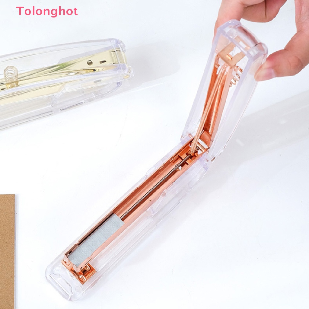 Dụng Cụ Dập Ghim Bằng Acrylic Trong Suốt Tiện Dụng Cho Văn Phòng