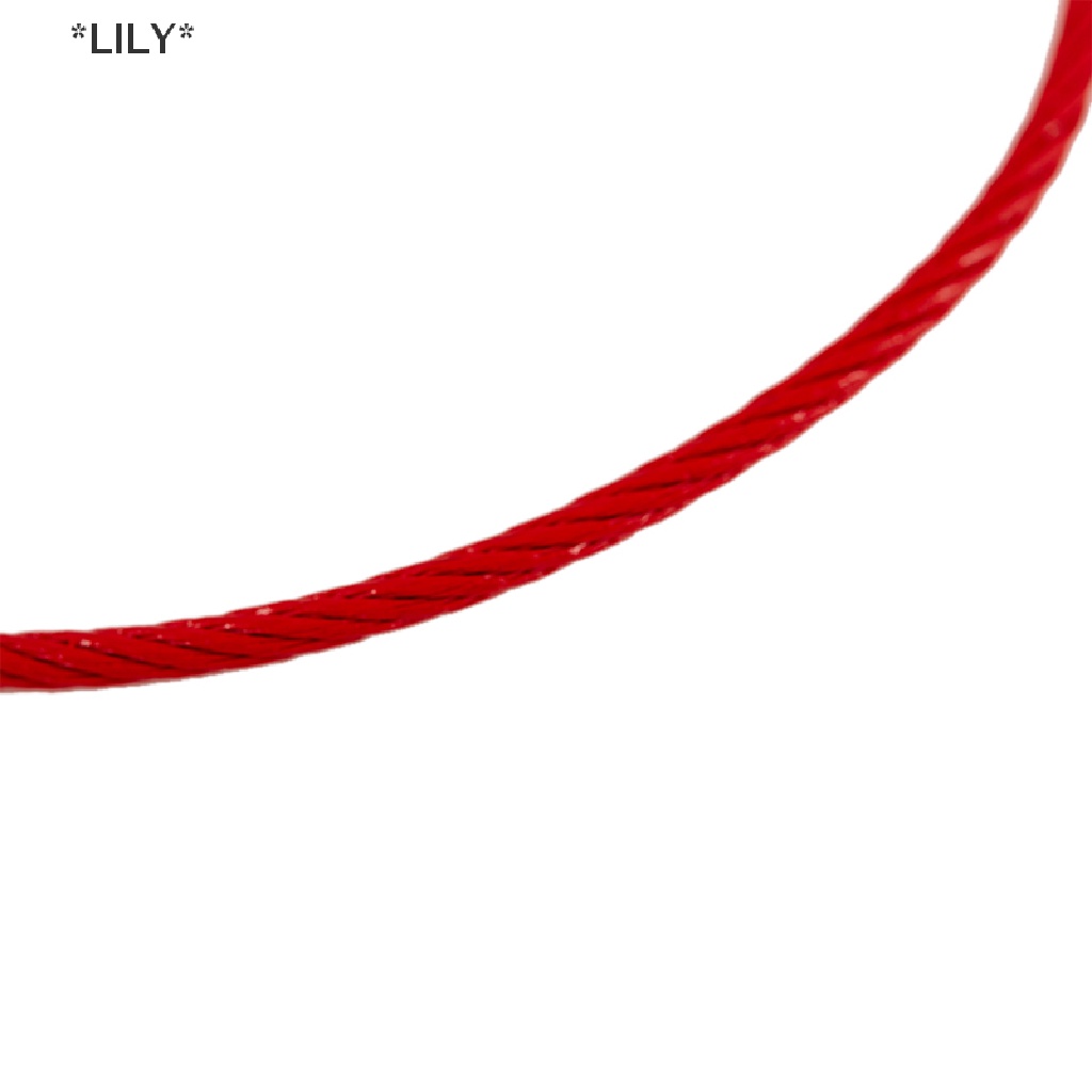 LILY 10/20 cái vòng Móc khóa dây thép không gỉ khóa vít Thẻ Hành Lý cắm trại ngoài trời uuu
