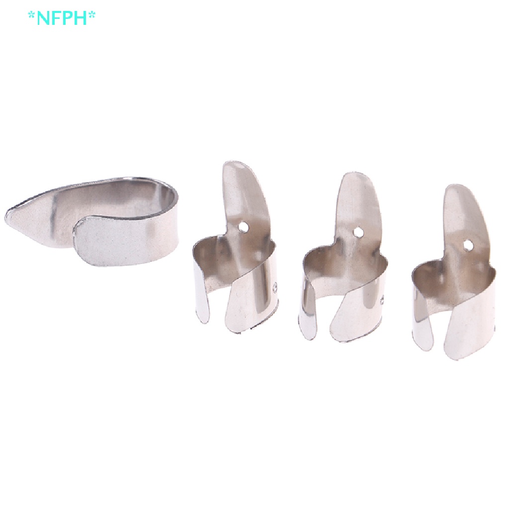 Bộ 4 Miếng Gảy Đàn Guitar Bằng Kim Loại Mới