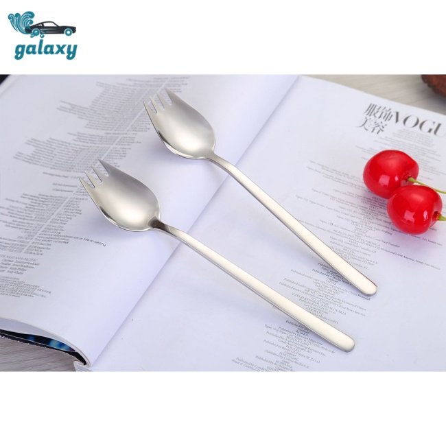 Galaxy Bộ Muỗng Nĩa 2 Trong 1 Bằng Thép Không Gỉ