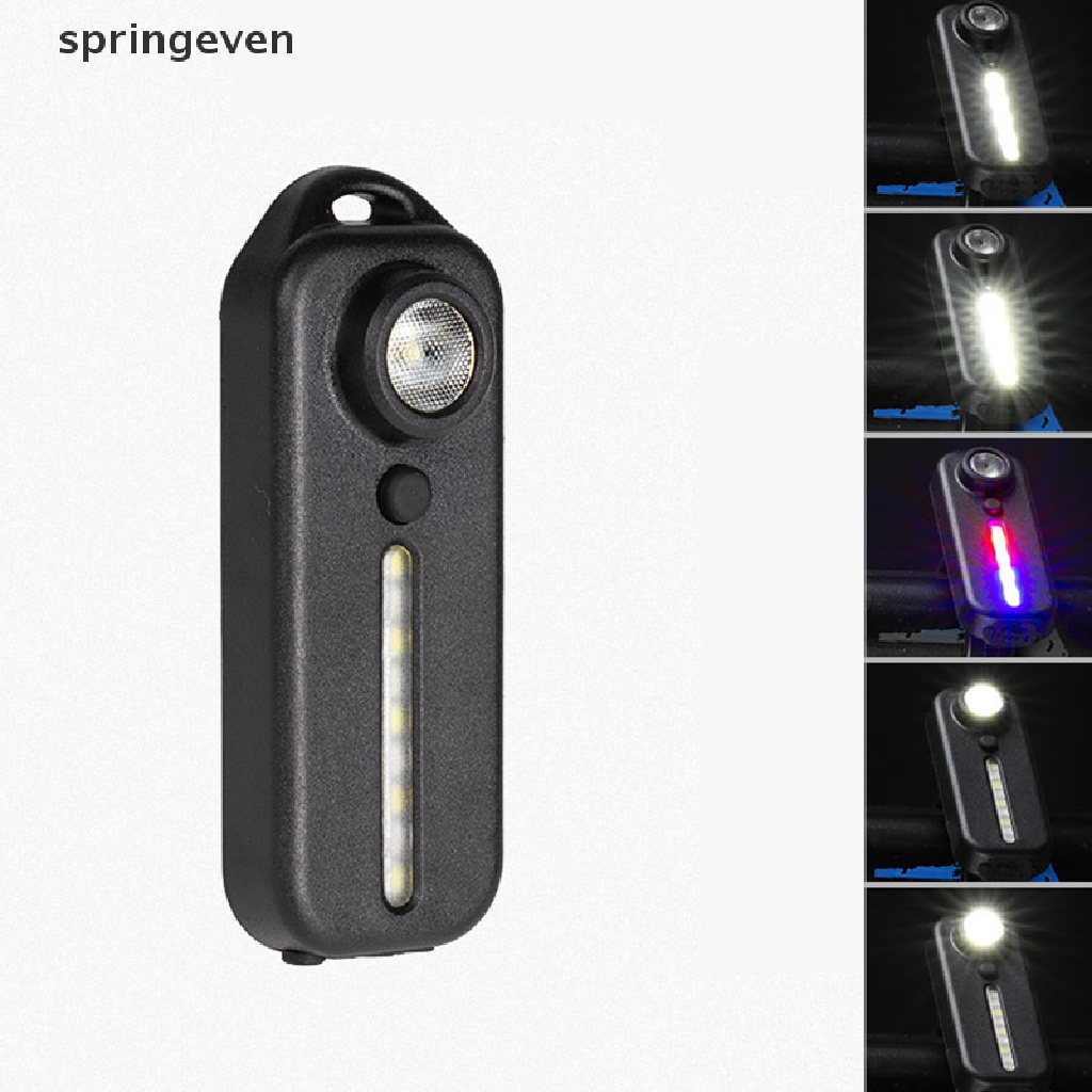 Đèn Pin LED Đỏ Và Xanh Dương Cảnh Báo An Toàn Cho Xe Đạp