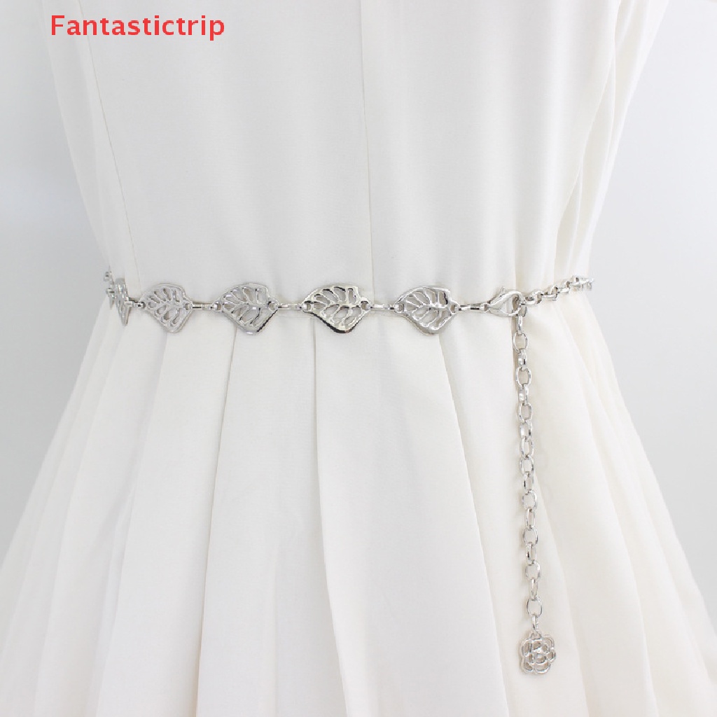 Thắt Lưng Dây Xích Kim Loại Có Thể Điều Chỉnh Độ Dài Thời Trang Cho Nữ