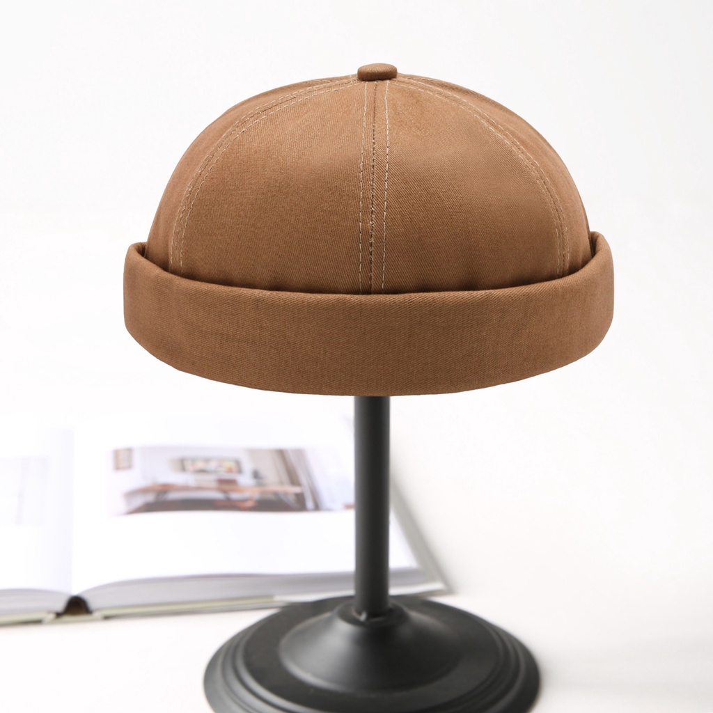 Mũ Beanie Không Vành Thoáng Khí Màu Sắc Đơn Giản Cho Nữ