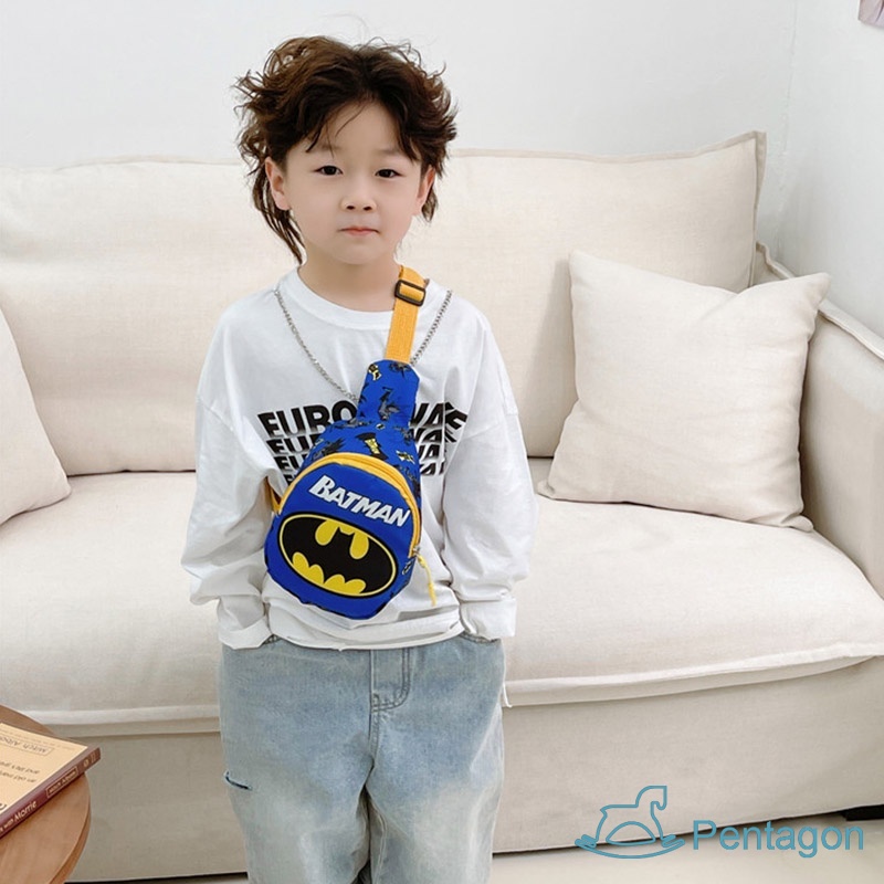 Túi Đeo Chéo In Họa Tiết Hoạt Hình Siêu Nhẹ Phong Cách Hàn Quốc Cho Bé