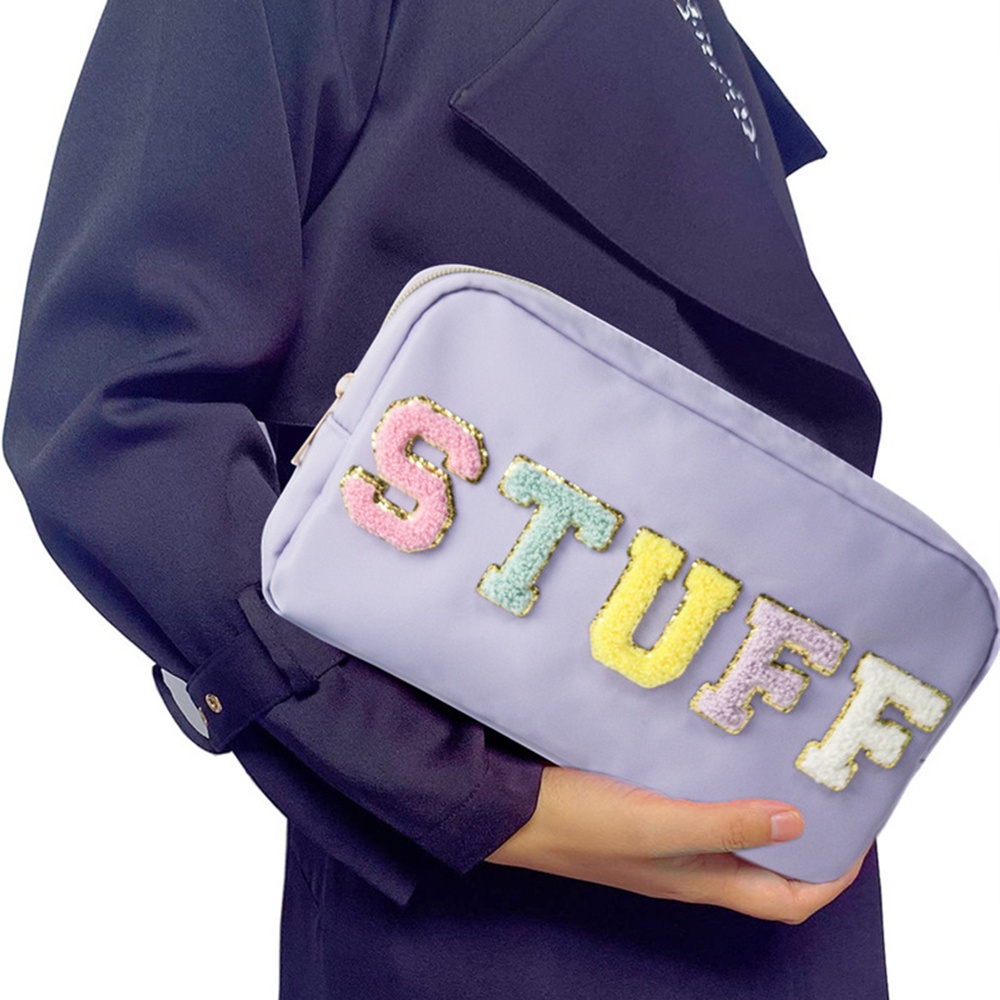 Túi Đựng Mỹ Phẩm Bằng Nylon Chống Thấm Nước Nhiều Màu Sắc Cho Nữ