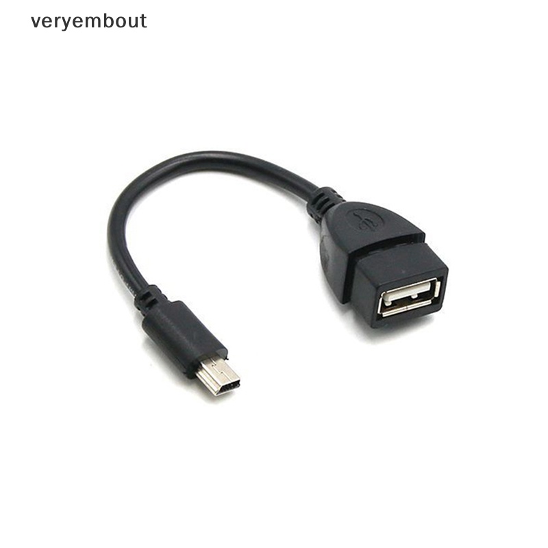 Dây Cáp OTG Chuyển Đổi Từ Mini USB Sang Cổng Cắm USB Chuyên Dụng Cho Máy Quay Video / Xe Hơi