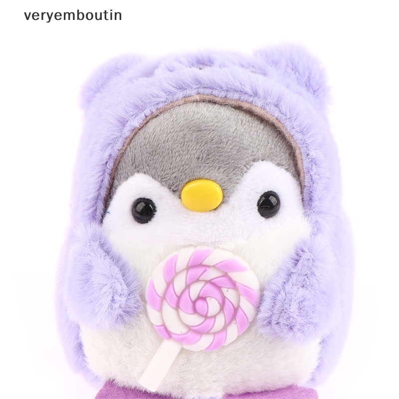 1 Móc Khóa Hình Chim Cánh Cụt Nhồi Bông 10cm Dễ Thương