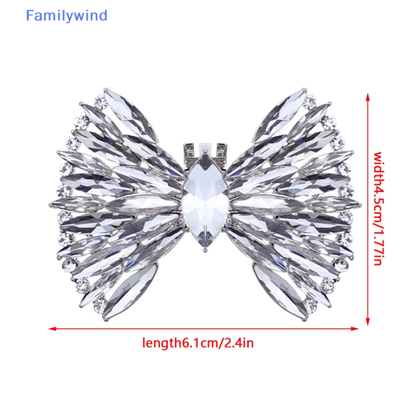 Phụ Kiện Nơ Đính Đá Lấp Lánh Trang Trí Giày Cho Nữ