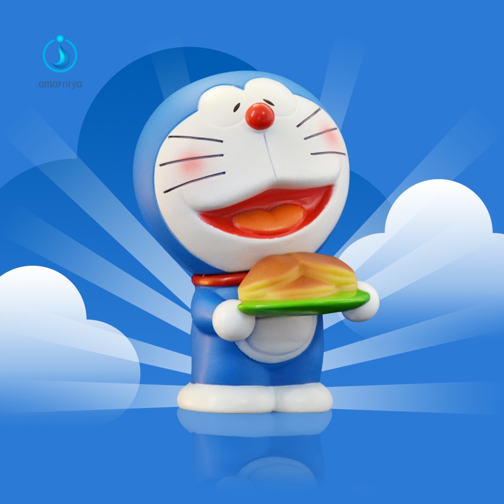Bộ 6 Mô Hình Nhân Vật Doraemon Dùng Trang Trí