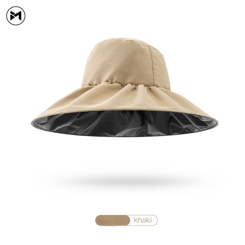 Mũ Tai Bèo Rộng Vành Chống Nắng Tia UV Keo Đen Phong Cách Hàn Quốc Thời Trang Năm 2023